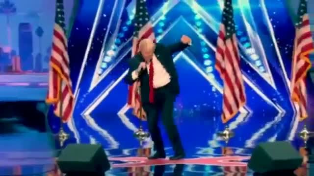 trump funny dance