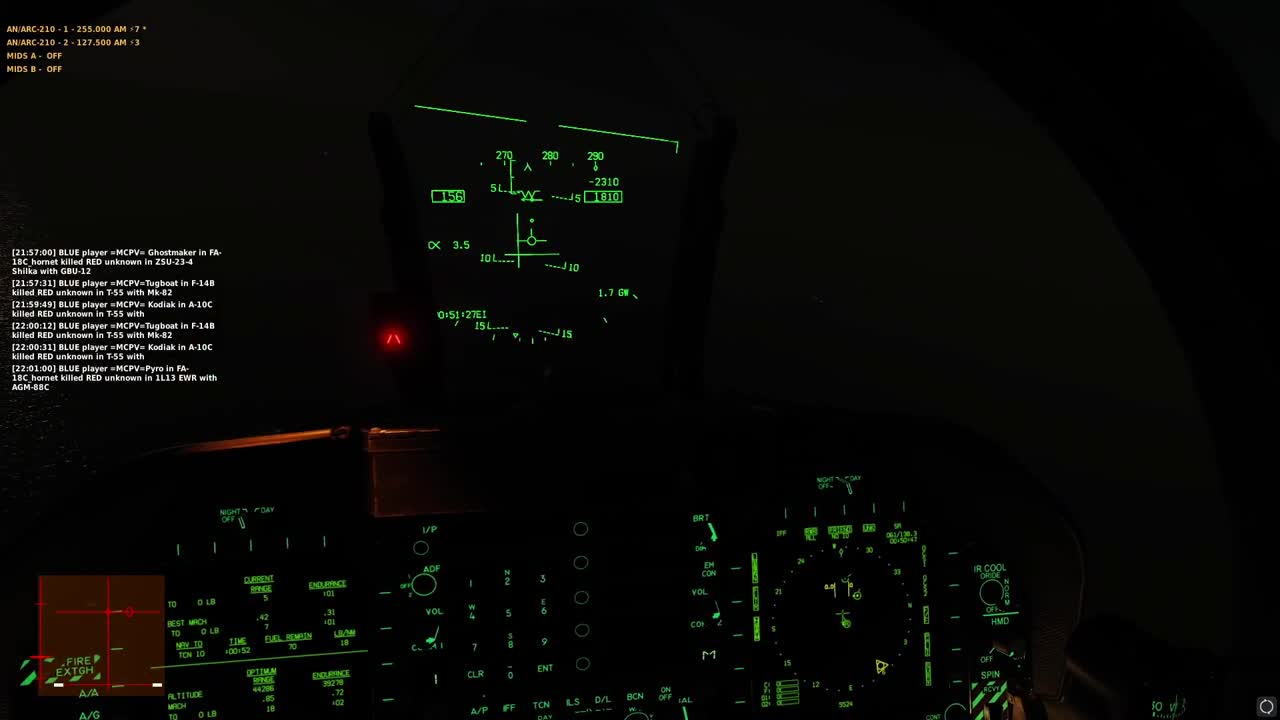 DCS | F-18 | Landing with less than 100 pounds of fuel at night!