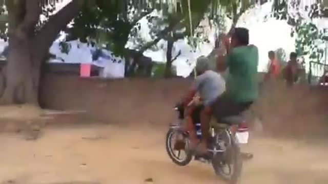 Funny Motorcycle Extreme Sport