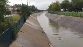 Grand Marais Drain Windsor ON Sept 29 2016 Flood