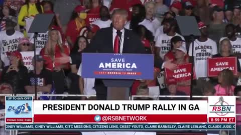 Donald Trump: "Our county is embarrassed. But is there any place better to be than a Trump Rally?!"