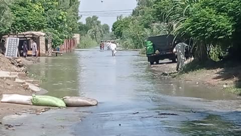 Flooded roads Punjab