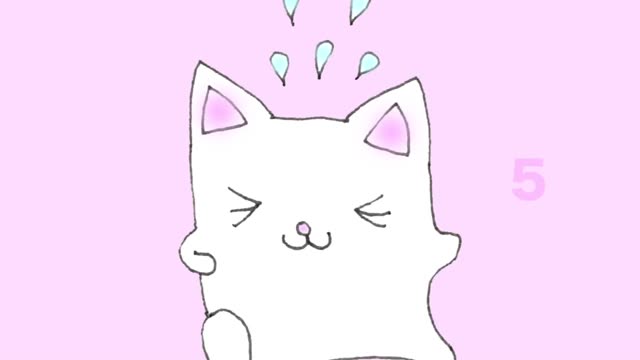 one Minute Timer Cute Cat Running