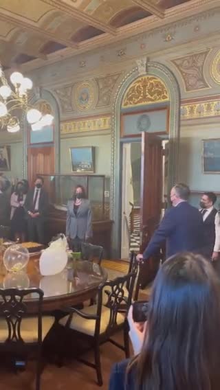 Kamala Harris Yells ‘Surprise!’ for Herself in Bizarre Birthday Party Video