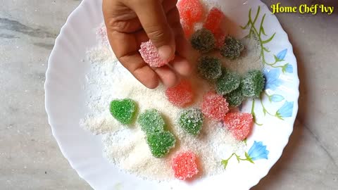 Jelly Candy Making at Home _ Gummy Candy Recipe _ Christmas Candy _ Jujubes Recipe _ Home Chef Ivy