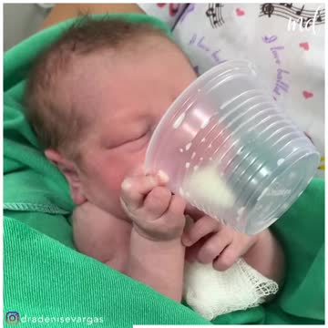 The most independent 2 days old baby