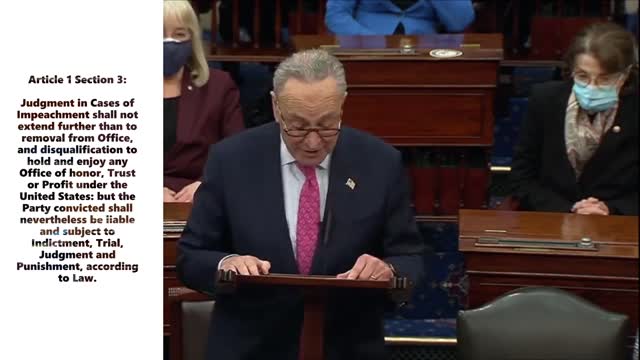 SCHUMER MISQUOTES CONSTITUTION