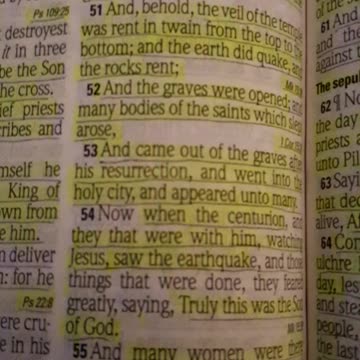 and the graves were opened