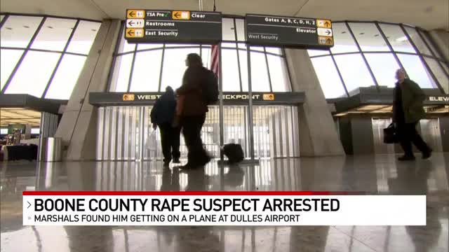 Boone County rape suspect arrested at airport before flight to Africa