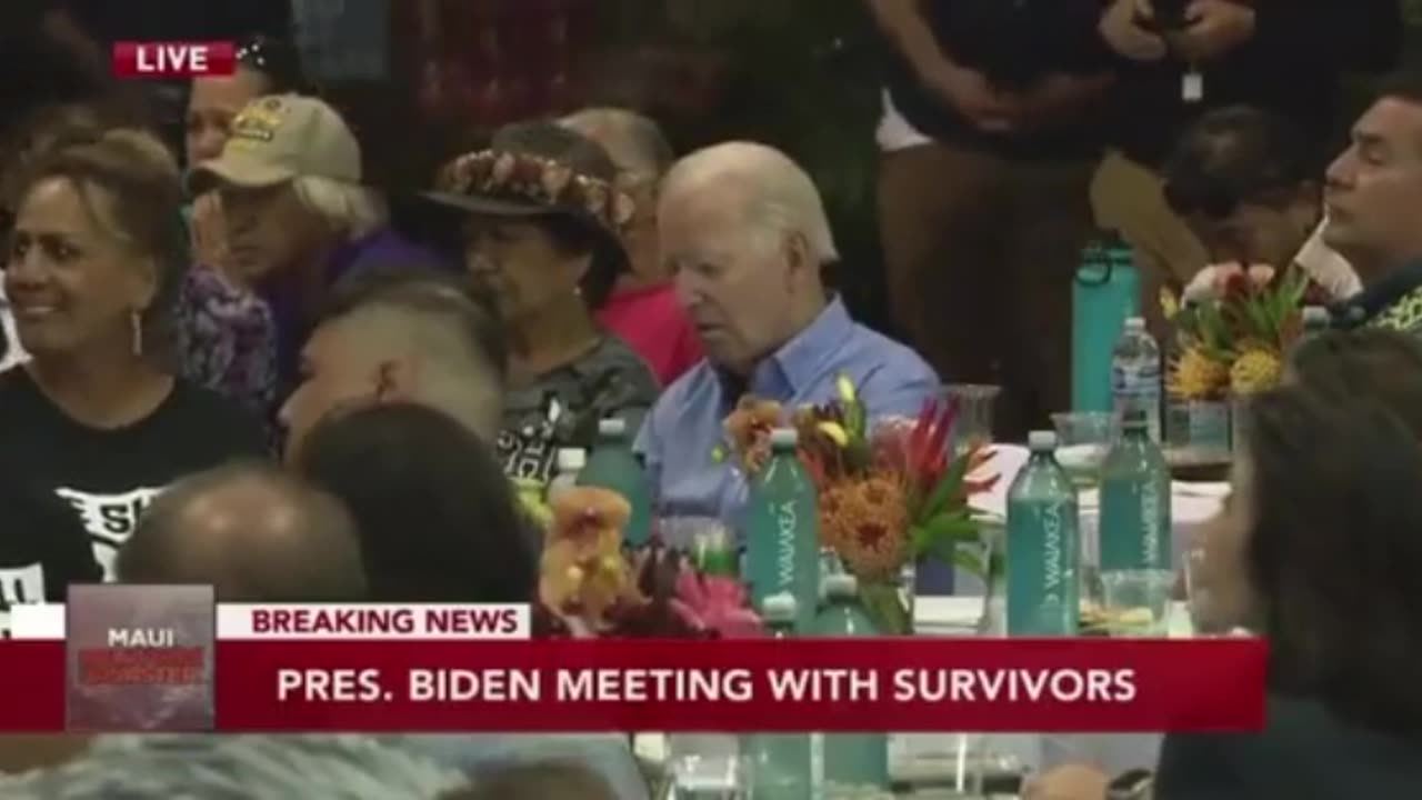 Did Biden Just Fall Asleep During Ceremony Honoring Maui Victims?