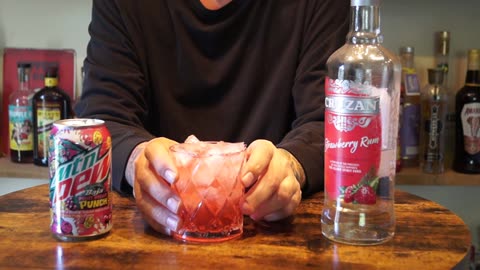 Cruzan Strawberry Rum & Mtn Dew Baja Point Break Punch