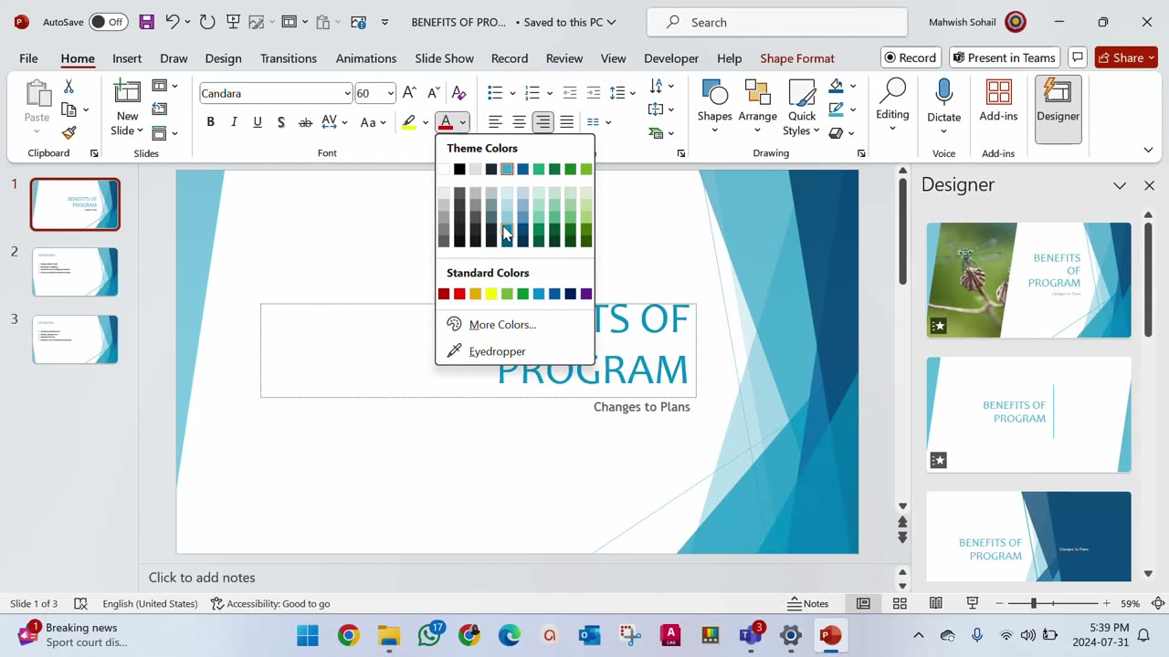PowerPoint | Chapter 03 | Assessment 01