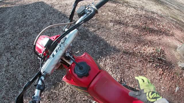 Quick ride on the xr250r