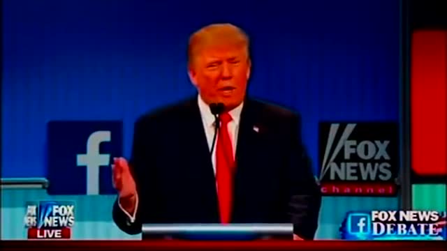 Donald Trump Destroys Chris Wallace and the Establishment in 30 seconds 1st GOP primary Debate