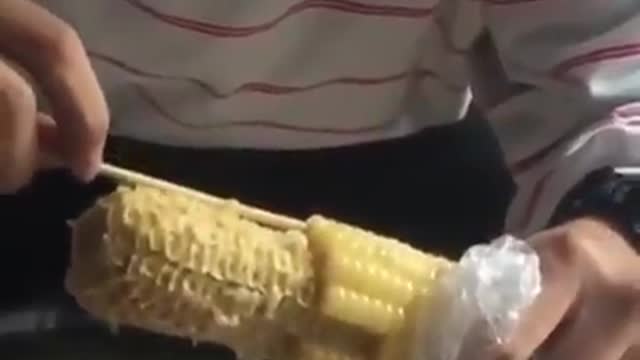 The proper way to eat corn