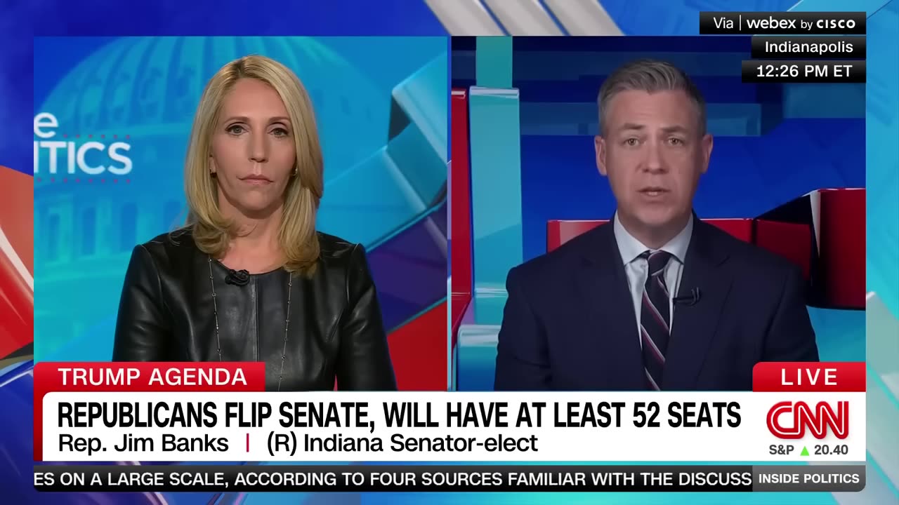 Jim Banks talks Trump Agenda, Mass Deportations w CNN's Dana Bash