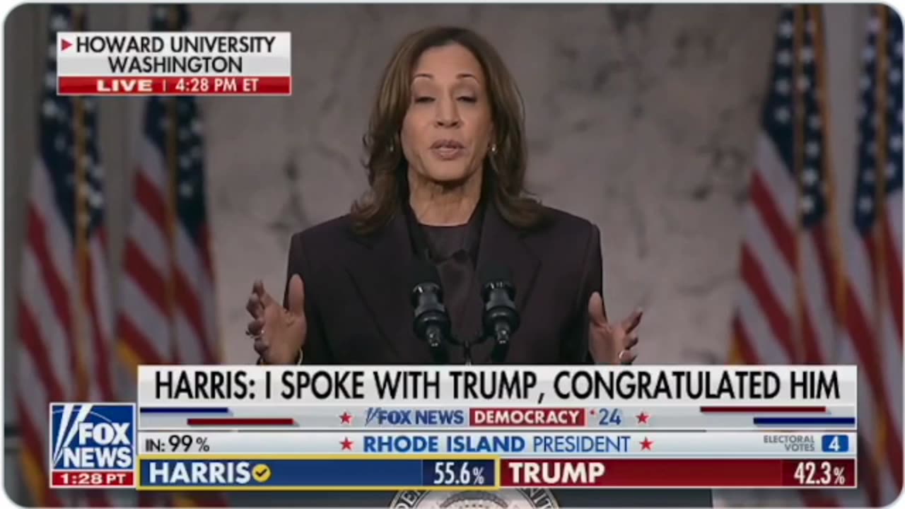 Kamala Harris Concedes, Called Trump To Assure Him of a Peaceful Transition