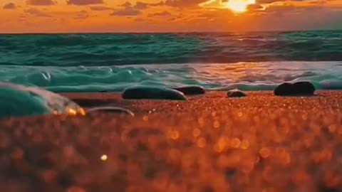 Wonderful evening by the sea.