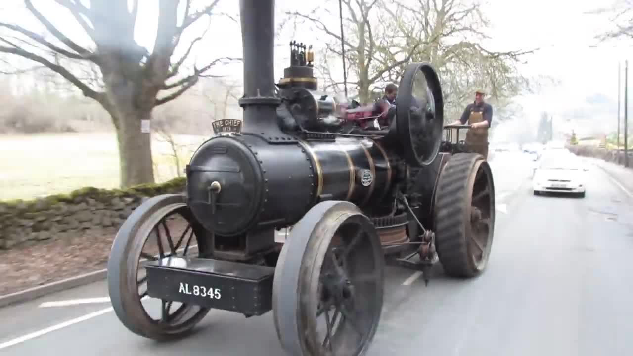 Overtaking with a steam engine.