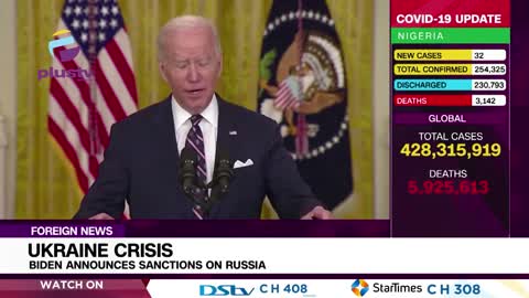 The Ukraine Crisis: Biden Announces Sanctions On Russia !