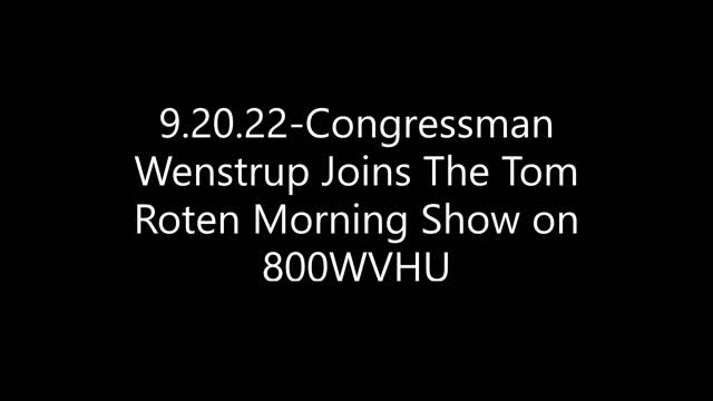 Wenstrup Joins The Tom Roten Morning Show on 800WVHU to Discuss The Border Crisis and COVID-19