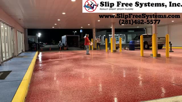 Automobile Dealership Service Entry Epoxy Floor Coating