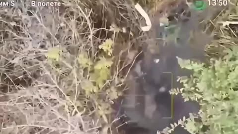 Footage of the destruction of an Ukrainian Armed Forces fighter from an assault unit