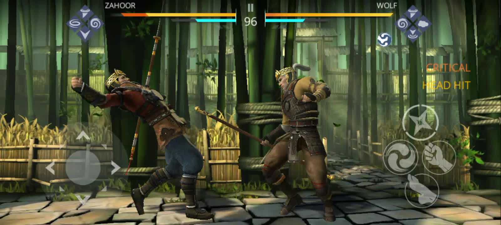 Shadow fight 10 kicks Man down