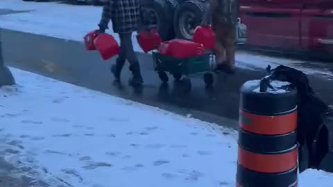 Libtards don't like to see fuel being delivered in Ottawa