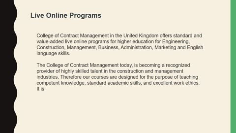 contract management courses online