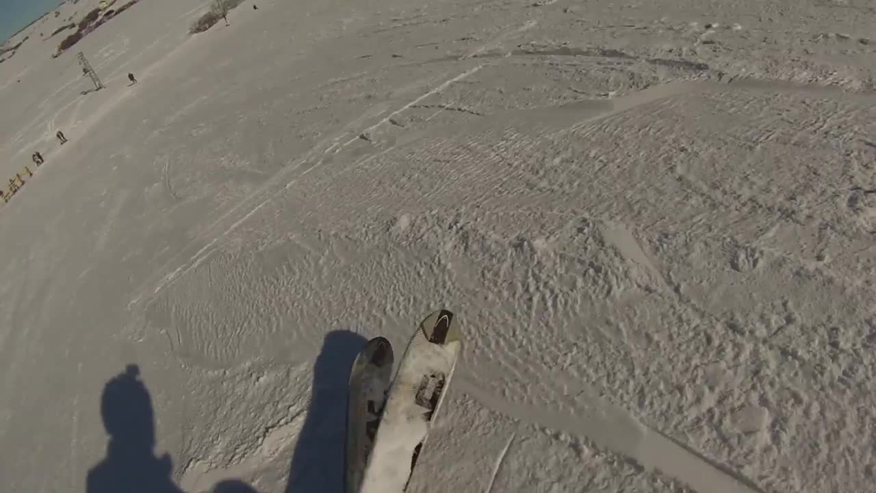 Ski shadow helmet pov fail