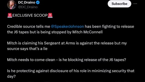 DC_Draino - McConnell is blocking the release of the J6 tapes