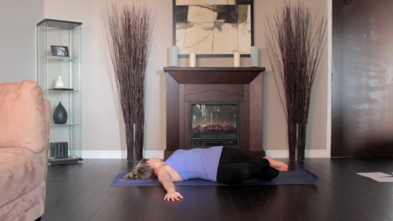 yoga - laying twist left