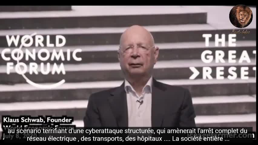 Klaus Schwab : Un "scenario terrifiant" d'une cyber attaque qui paralyserait tout le système