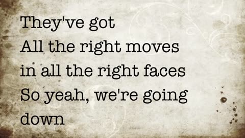 One Republic All The Right Moves Lyrics