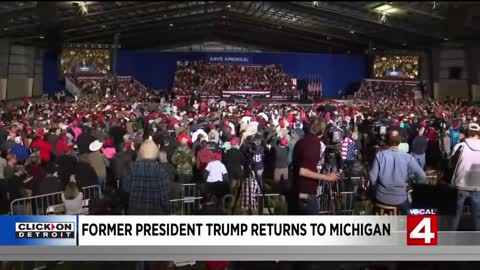 Former President Trump speaks at rally in Washington Township