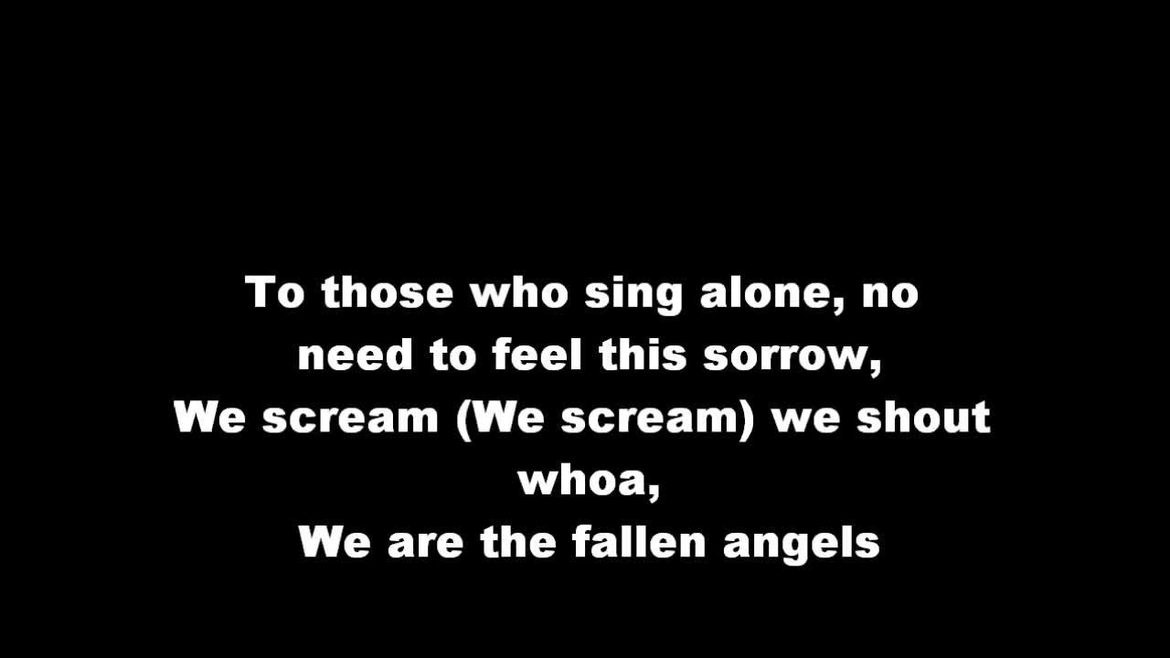 Black Veil Brides - Fallen Angels - Lyrics | HD