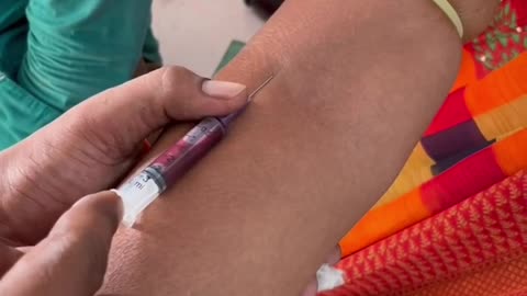 An easy method to collect the blood sample for treatment