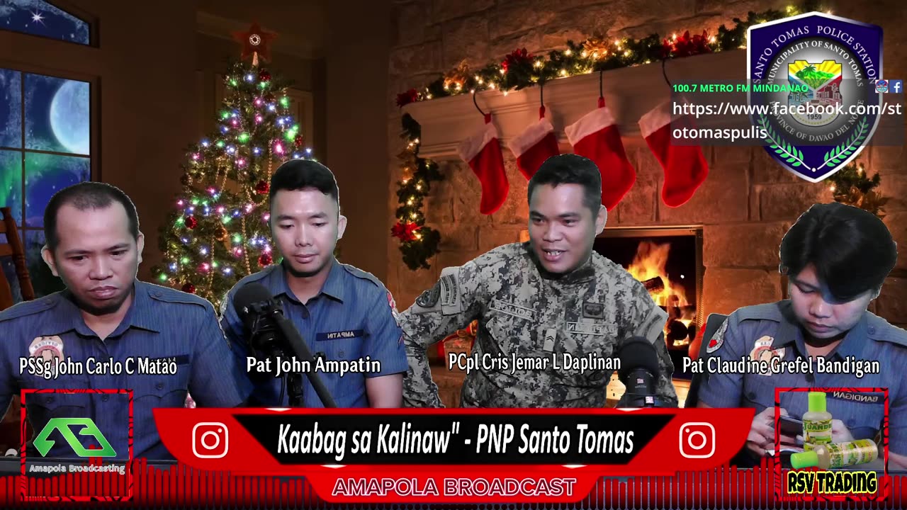 "Kaabag sa Kalinaw" - PNP Santo Tomas (Live Every Tuesday Morning)