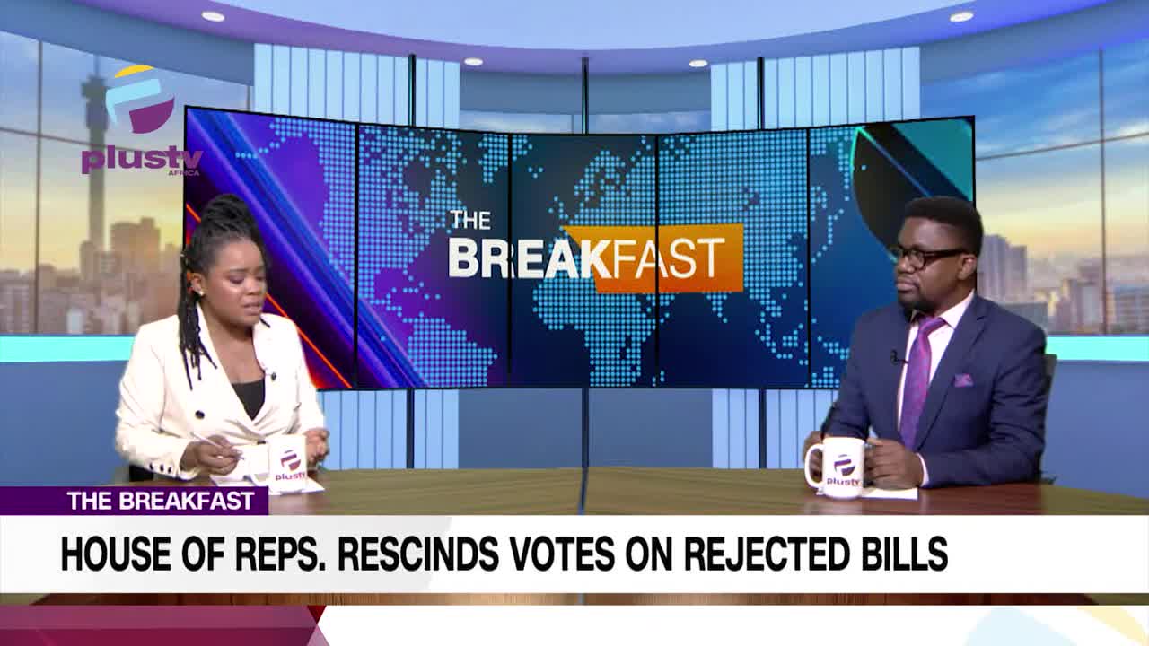 House Of Reps. Rescinds Votes On Rejected Bills _ BREAKFAST