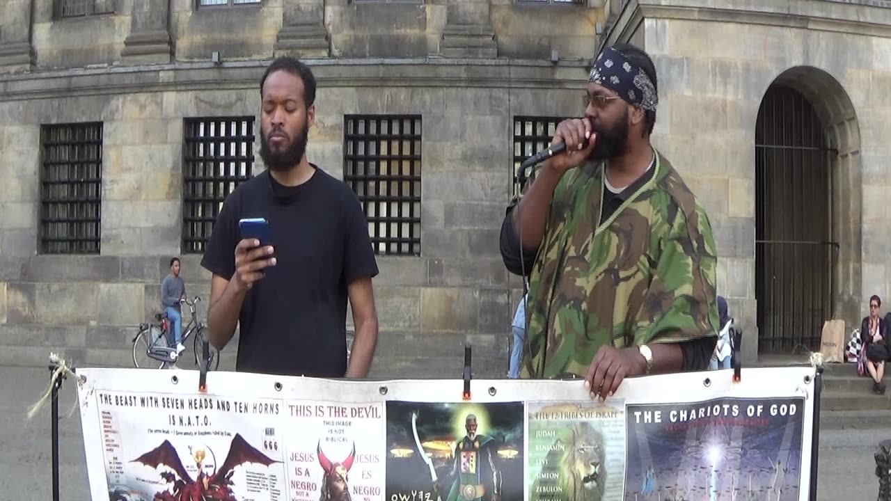 Hebrew Israelites Prophetic Camp Street Teaching 18 -5- 2024 Amsterdam (The Dam/Netherlands) Pt 2