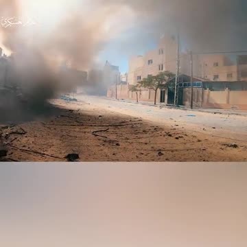 AL-QASSAM FIGHTERS ENGAGING WITH IDF ARMY VEHICLES