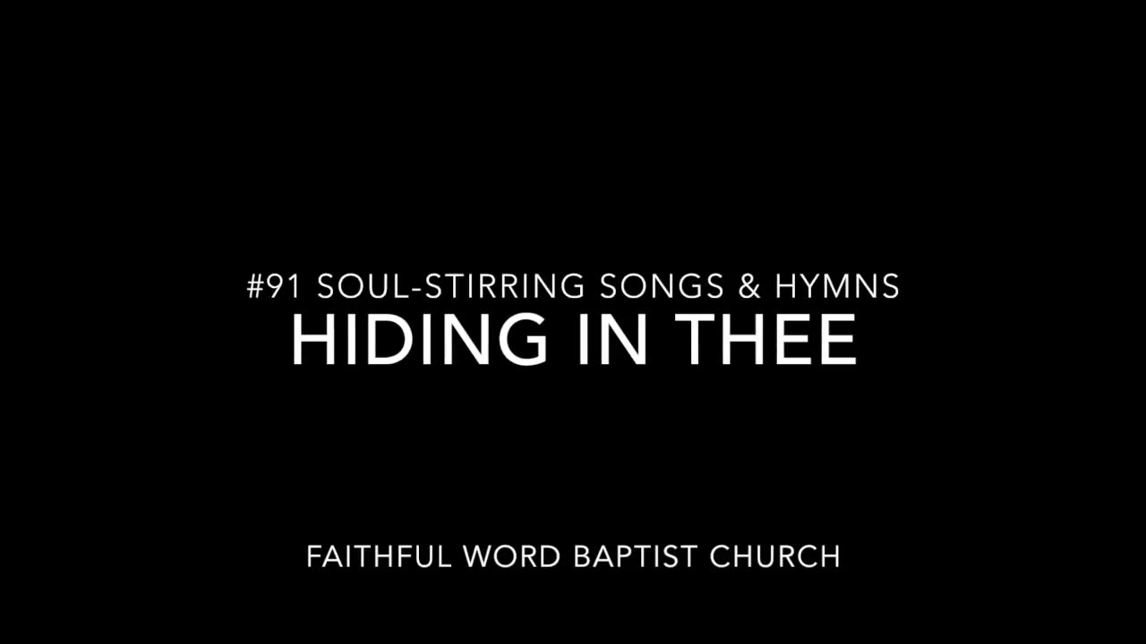 Hiding in Thee Hymn sanderson1611 Channel Revival 2017