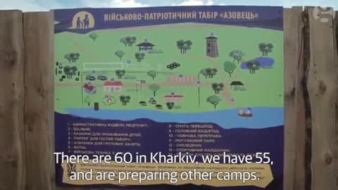 Ukrainian Azov battalion's youth training camp.