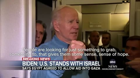 Biden expresses support for Israel: "You are not alone "