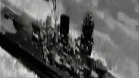 Battleship YAMATO VS U.S. Navy aircraft Avenger - Gun Camera Footage