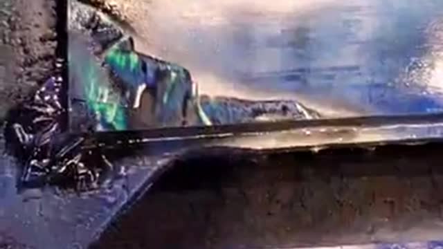 He painted that SO fast!...