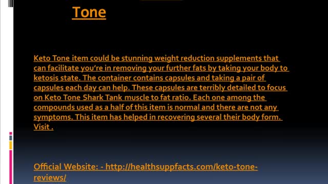 Keto Tone Diet