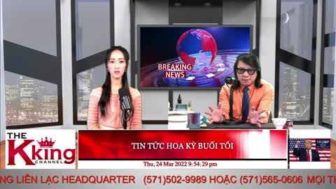 TIN TỨC HOA KỲ BUỔI TỐI - 03/24/2022 - The KING Channel