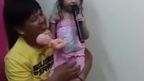 Cute 2 year old baby girl singing HOPELESSLY DEVOTED and JUST ANOTHER WOMAN INLOVE